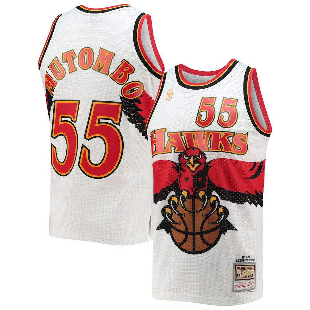 Dikembe Mutombo Atlanta Hawks 1996/97 Hardwood Classics Swingman Jersey White