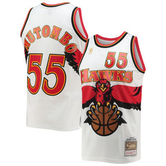 NBA Dikembe Mutombo Atlanta Hawks 1996/97 Hardwood Classics Swingman Jersey - White