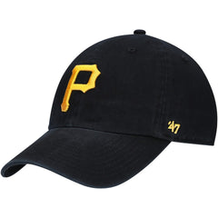 Pittsburgh Pirates '47 Youth Team Logo Clean Up Adjustable Hat - Black Hats