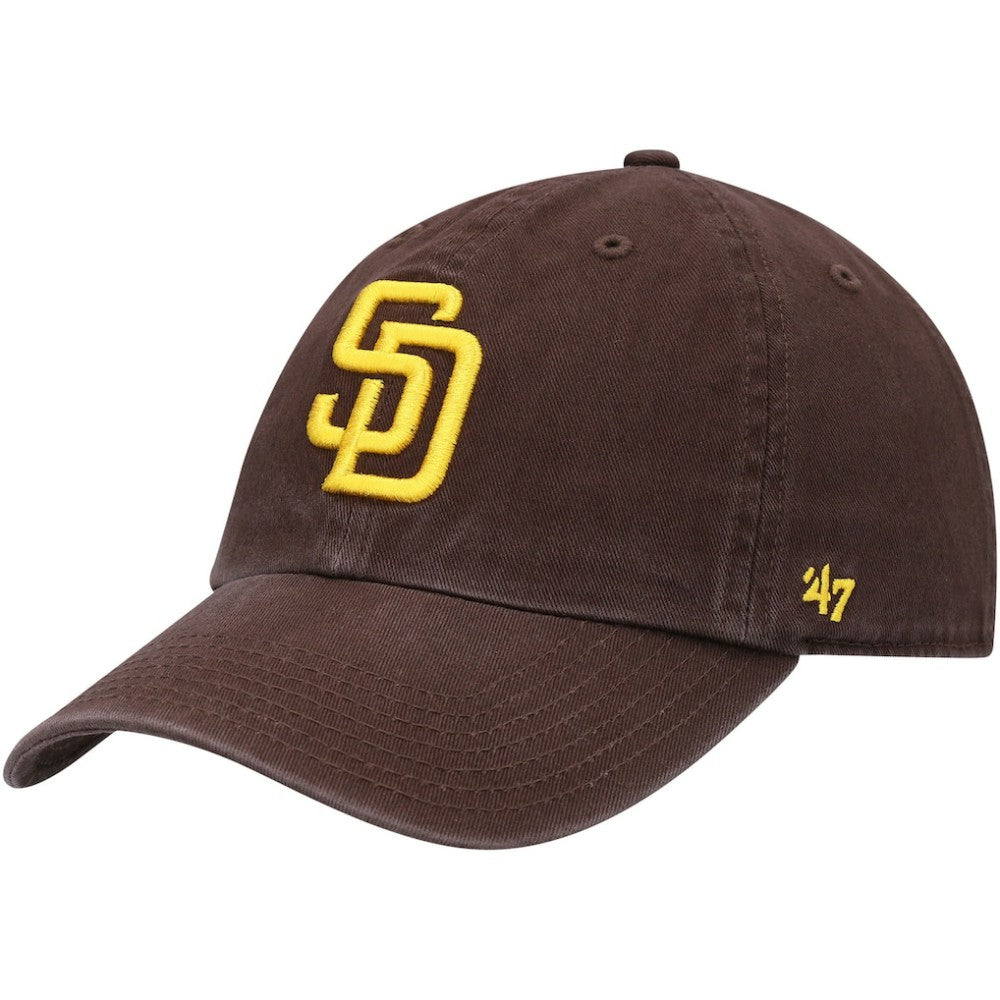 San Diego Padres '47 Youth Team Logo Clean Up Adjustable Hat - Brown Hats