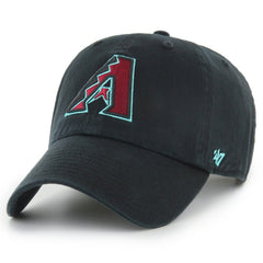 Arizona Diamondbacks '47 Youth Team Logo Clean Up Adjustable Hat - Black Hats