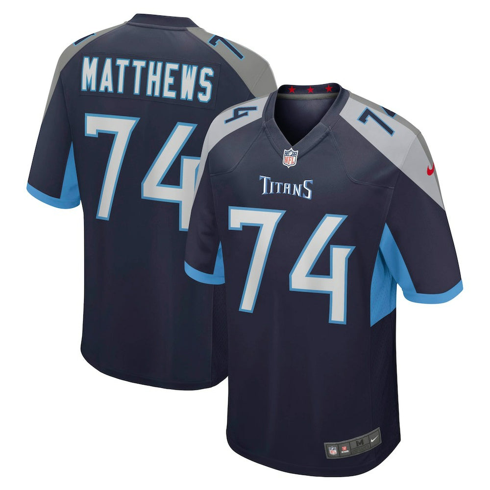 NFL Bruce Matthews Tennessee Titans Retired Player Jersey - Navy