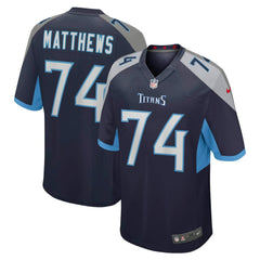 Bruce Matthews Tennessee Titans Retired Player Jersey Navy