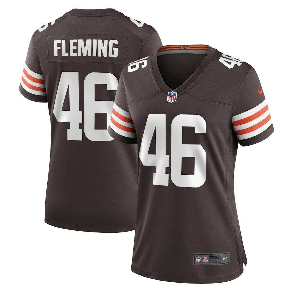 NFL Don Fleming Cleveland Browns Women's Retired Player Jersey - Brown