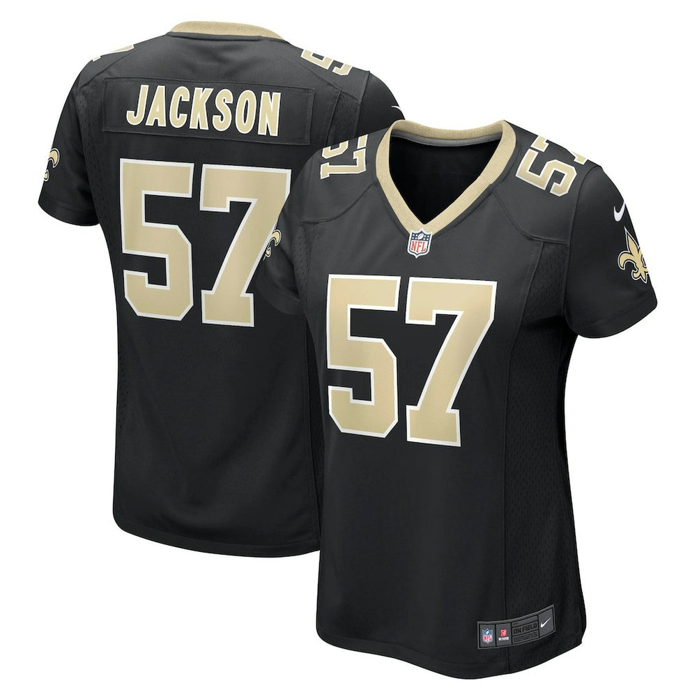 NFL Rickey Jackson New Orleans Saints Women's Retired Player Jersey - Black