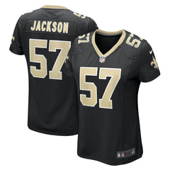 NFL Rickey Jackson New Orleans Saints Women's Retired Player Jersey - Black