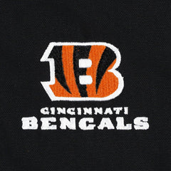 Cincinnati Bengals Dunbrooke Big & Tall Dakota Canvas Hoodie Full-Zip Jacket Black