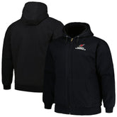 Arizona Cardinals Dunbrooke Big & Tall Dakota Canvas Hoodie Full-Zip Jacket Black