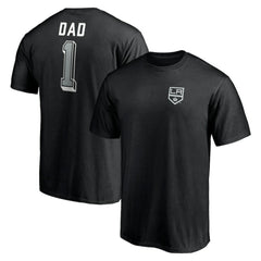 NHL Los Angeles Kings Number One Dad Logo T-Shirt - Black