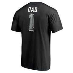 NHL Los Angeles Kings Number One Dad Logo T-Shirt - Black