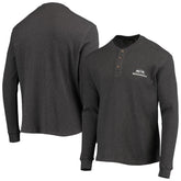 Seattle Seahawks Dunbrooke Logo Maverick Thermal Henley Long Sleeve T-Shirt Heathered Gray