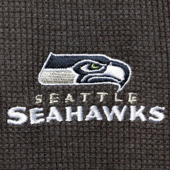 Seattle Seahawks Dunbrooke Logo Maverick Thermal Henley Long Sleeve T-Shirt Heathered Gray