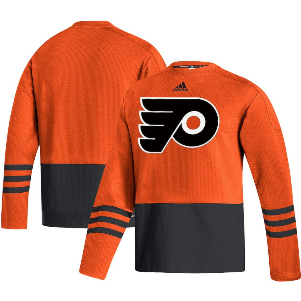 NHL Philadelphia Flyers adidas Logo AEROREADY Pullover Sweater - Orange