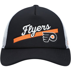 NHL Philadelphia Flyers adidas Women's Foam Trucker Snapback Hat - Black/White