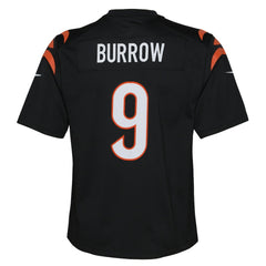 NFL Joe Burrow Cincinnati Bengals Youth Game Jersey - Black