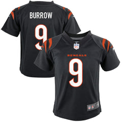 NFL Joe Burrow Cincinnati Bengals Preschool Game Jersey - Black