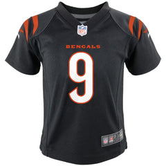 NFL Joe Burrow Cincinnati Bengals Preschool Game Jersey - Black