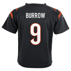 NFL Joe Burrow Cincinnati Bengals Preschool Game Jersey - Black