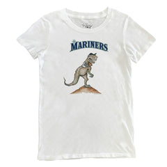 Seattle Mariners Tiny Turnip Women's TT Rex T-Shirt - White T-shirts