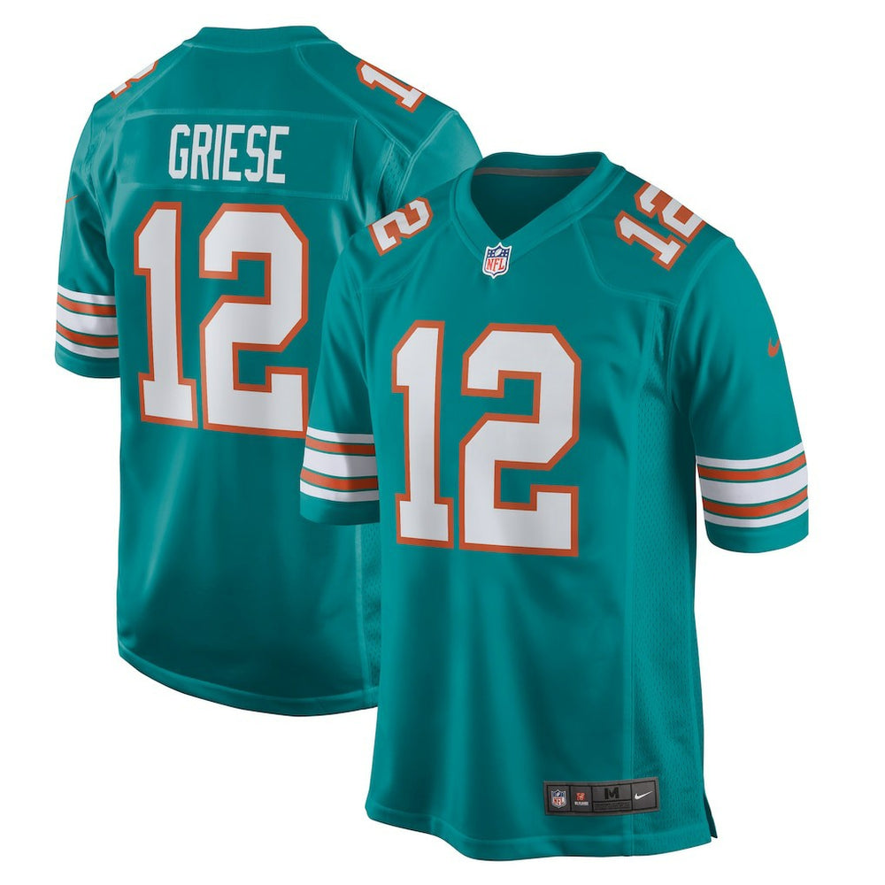 Bob Griese Miami Dolphins Retired Player Jersey Aqua