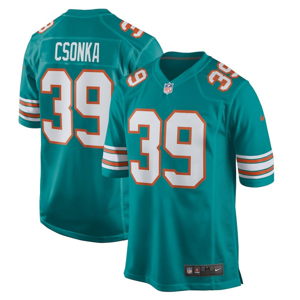 NFL Larry Csonka Miami Dolphins Retired Player Jersey - Aqua