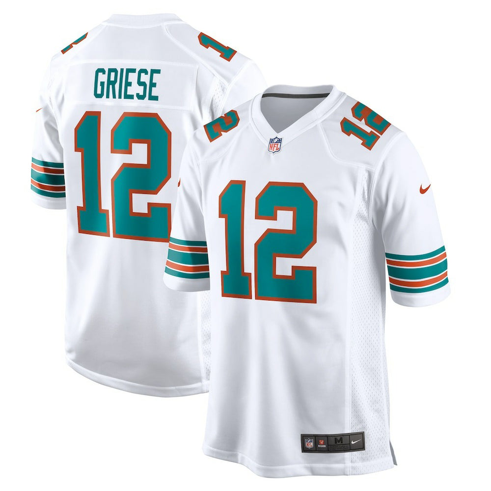 NFL Bob Griese Miami Dolphins Retired Player Jersey - White