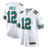 NFL Bob Griese Miami Dolphins Retired Player Jersey - White