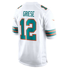 NFL Bob Griese Miami Dolphins Retired Player Jersey - White