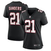 NFL Deion Sanders Atlanta Falcons Women's Alternate Retired Player Game Jersey - Black