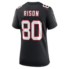 NFL Andre Rison Atlanta Falcons Women's Retired Player Jersey - Black