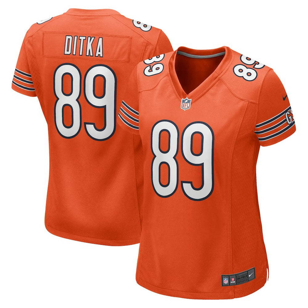 NFL Mike Ditka Chicago Bears Women's Retired Player Jersey - Orange