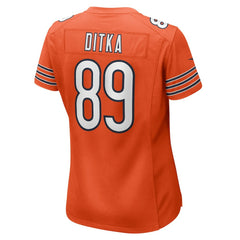 NFL Mike Ditka Chicago Bears Women's Retired Player Jersey - Orange