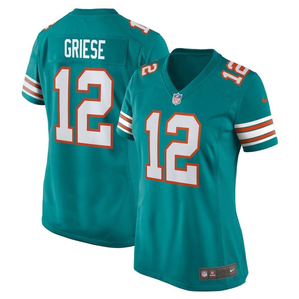 NFL Bob Griese Miami Dolphins Women's Retired Player Jersey - Aqua