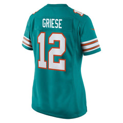 NFL Bob Griese Miami Dolphins Women's Retired Player Jersey - Aqua