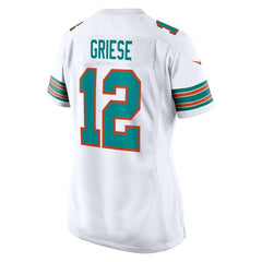 NFL Bob Griese Miami Dolphins Women's Retired Player Jersey - White