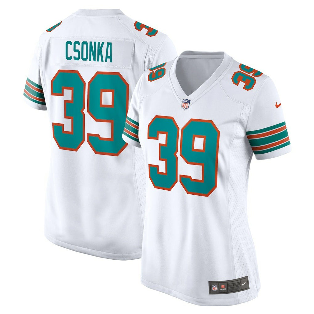 NFL Larry Csonka Miami Dolphins Women's Retired Player Jersey - White