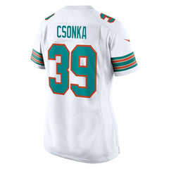 NFL Larry Csonka Miami Dolphins Women's Retired Player Jersey - White