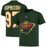 NHL Kirill Kaprizov Minnesota Wild Youth Player Name & Number T-Shirt - Green