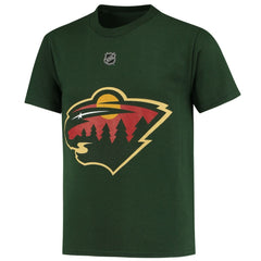 NHL Kirill Kaprizov Minnesota Wild Youth Player Name & Number T-Shirt - Green
