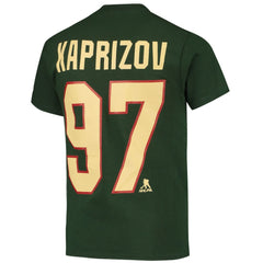NHL Kirill Kaprizov Minnesota Wild Youth Player Name & Number T-Shirt - Green
