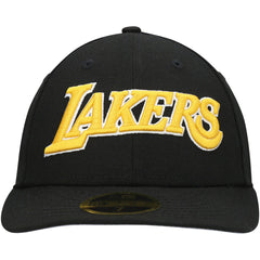 Los Angeles Lakers Team Low Profile 59FIFTY Fitted Hat Black