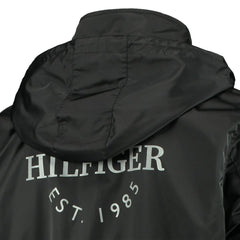 NHL Philadelphia Flyers Tommy Hilfiger Anorak Quarter-Zip Hoodie Jacket - Black/Gray