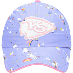 Kansas City Chiefs '47 Girls Preschool Unicorn Clean Up Adjustable Hat Purple