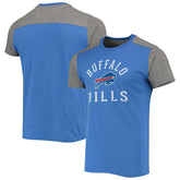 Buffalo Bills Majestic Threads Field Goal Slub T-Shirt Royal/Gray