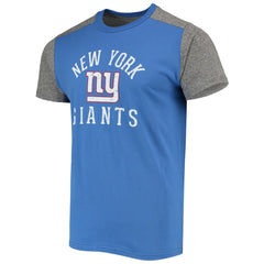 New York Giants Majestic Threads Field Goal Slub T-Shirt Royal/Gray