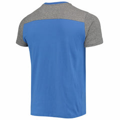 New York Giants Majestic Threads Gridiron Classics Field Goal Slub T-Shirt Royal/Heathered Gray