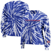NHL Montreal Canadiens WEAR by Erin Andrews Women's Tie-Dye Long Sleeve T-Shirt - Navy