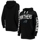 Carolina Panthers G-III 4Her by Carl Banks Women's Extra Point Pullover Hoodie Black