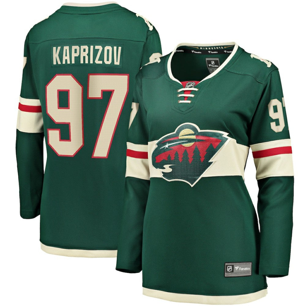 NHL Kirill Kaprizov Minnesota Wild Fanatics Women's Home Breakaway Replica Jersey - Green