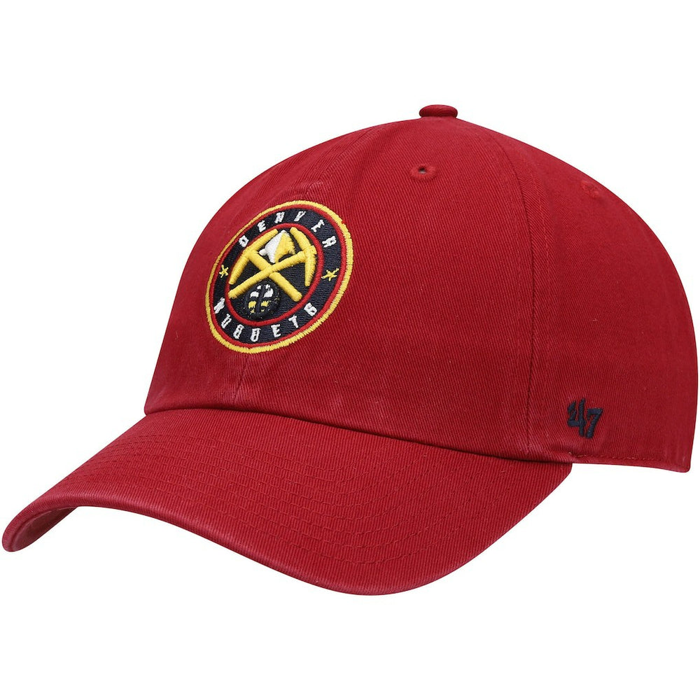 Denver Nuggets '47 Core Logo Clean Up Adjustable Hat Red
